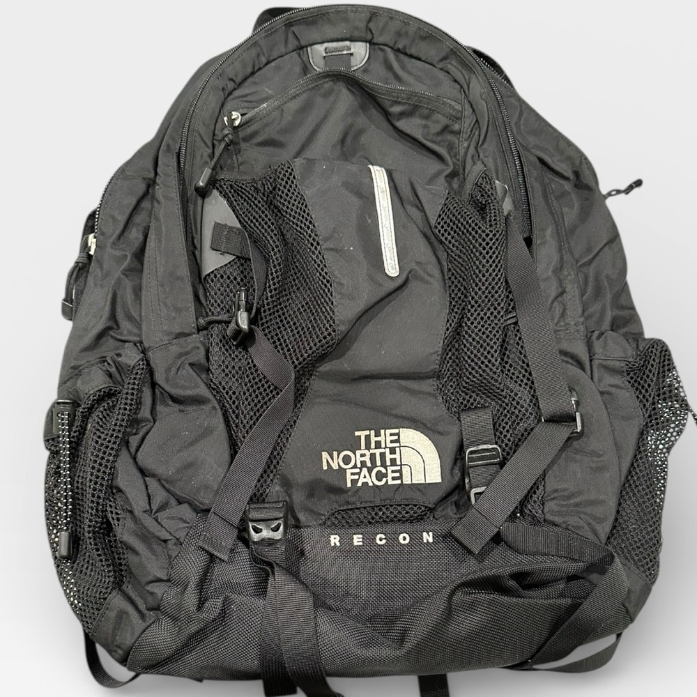 Vintage The North Face Recon Backpack – Black Hiking School Travel Pack